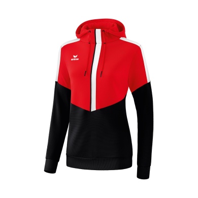 Erima Hoodie Squad (Cotton Touch) Red/Black Women